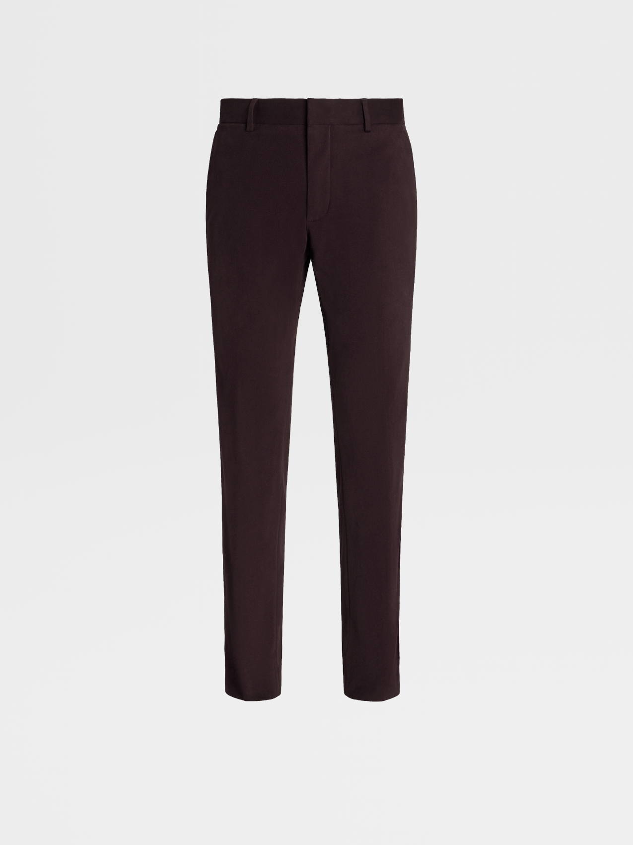 Dark Burgundy Winter Chino Cotton Blend Pants